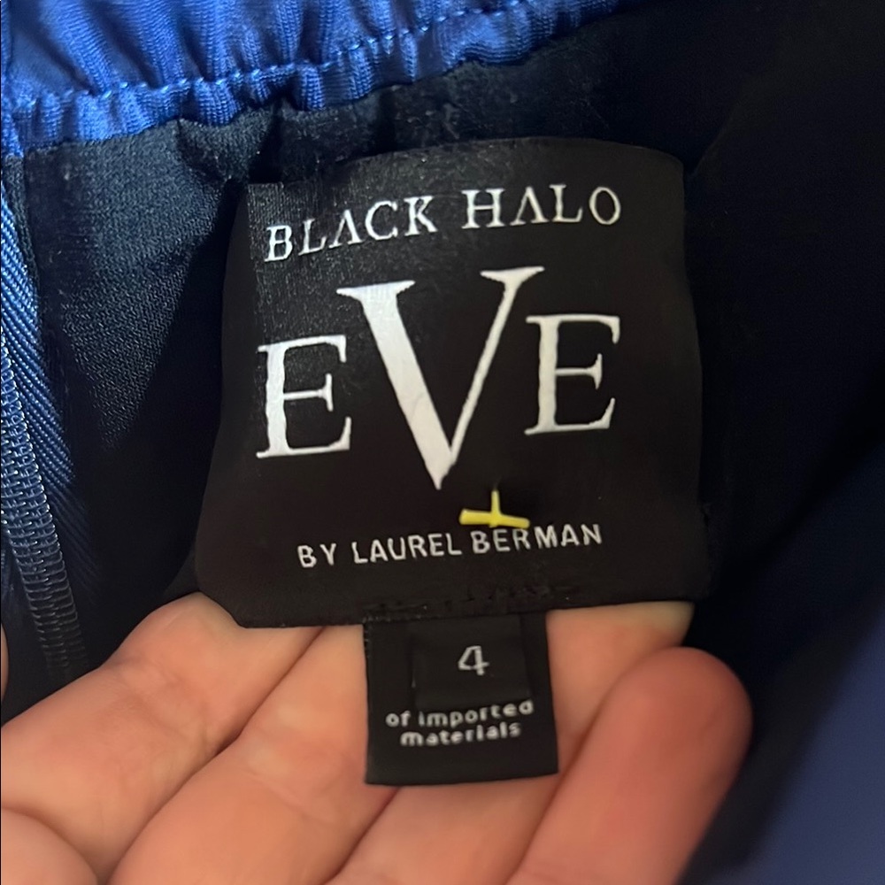 Black Halo Blue Gown - Picture 2 of 2